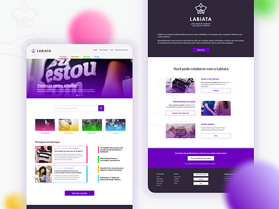 Homepage for women's health portal health homepage lesbian ui web design women