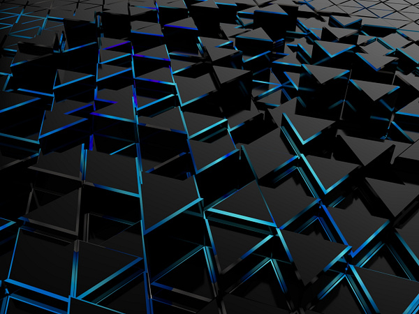 Abstract triangles 3D by Maria - looking for job on Dribbble