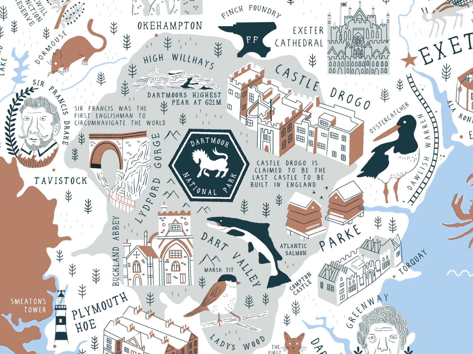 Devon Map Shot 2 By Stuart Hill On Dribbble   98138696967594413fa39f28276635db 