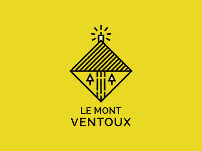 Le Mont Ventoux bikes cycling design illustration line art tour de france
