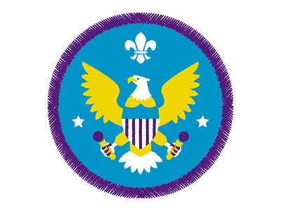 Presidents Scouts Badge badge editorial news president scouts trump us