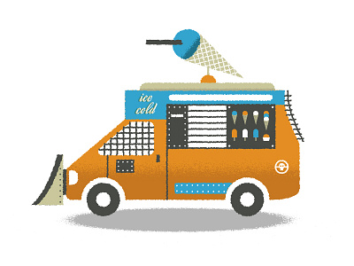 Cromer Lockdown editorial ice cream van illustration mad max news