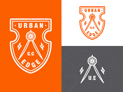 Urban Edge Cycling Club architect badge bikes cycling logo
