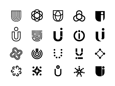 U.I. Logo Exploration design logo wip