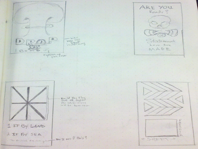 Thumbnails for a Type Poster Project in School