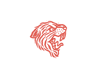 Tiger Head animal badge branding design drawing hand drawn handmade icon illustration logo patch tiger