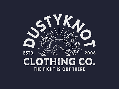 Dustyknot Clothing Co. animal apparel artwork cactus coyote design drawing graphic design hand drawn illustration line work snake