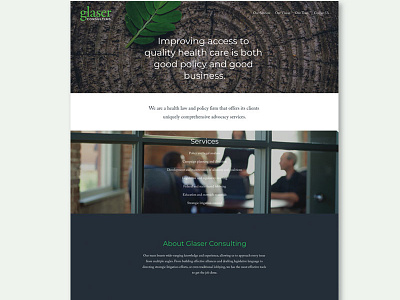 Glaser Consulting Website branding consulting corporate custom brand marketing website minimal responsive website squarespace website design