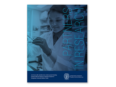 Georgetown University Medical Center | Research Brochure brochure design corporate education graphic design marketing university communications