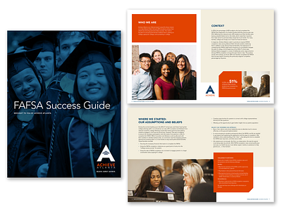 Achieve Atlanta | FAFSA Success Guide academic branding brochure design corporate design education brochure graphic design marketing communications non profit design report layout