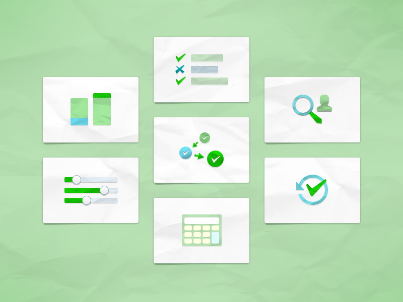 Paper icons tools green olive cardboard cash money finance credit loan paper icon icons