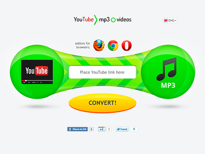 Simple green converter convert converter format glass glossy mp3 music shiny site video web youtube