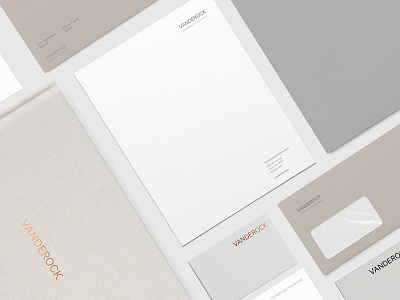 Vanderock brand identity branding business consulting design graphic design identity miami print stationery