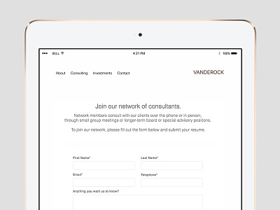 Vanderock web design graphic design miami mobile ui ux web web design