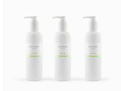 Essentialia Skincare beauty branding cream design foil graphic design miami minimal packaging skin care