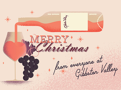 Christmas Card christmas grapes new zealand wine