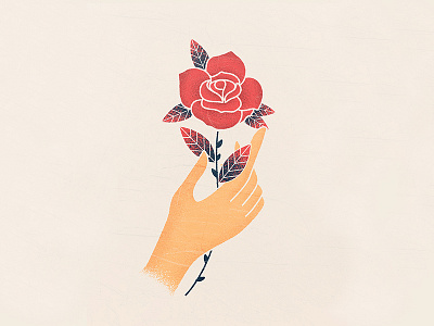 Rose hand rose