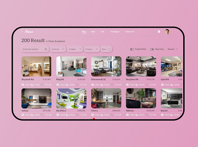 Real estate website app logo ui ux web design