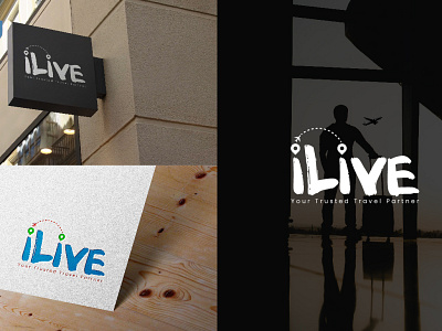 iLive | Logo, Brand Identity brand branding design designer graphic graphic d graphic design illustration logo media social typography vector