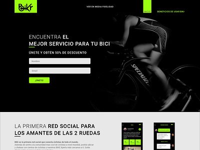 Landing Page BiKr