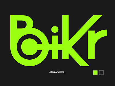 Isologotype BiKr brand design branding design diseño illustration illustrator isologotipo