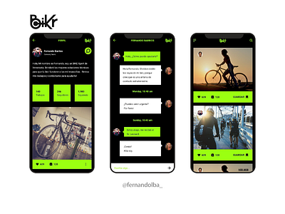 Mobile Mockup Bikr adob xd brand design corporate branding design diseño mobile app mobile ui prototype