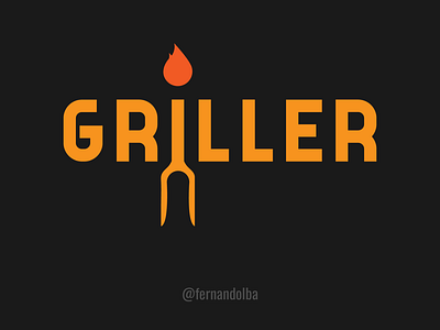 Griller brand design branding design diseño illustrator isologotipo logo vector