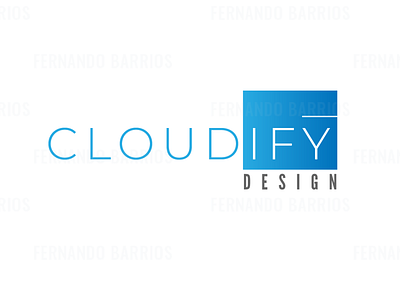 Cloudify brand design corporate branding design diseño illustrator isologotipo typography