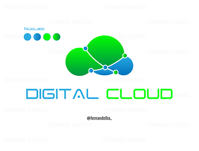 Digital Cloud brand design corporate branding design diseño illustration illustrator isotipo vector