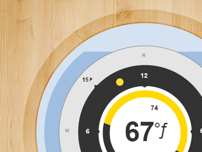 Re-imagined Sundial ui weather