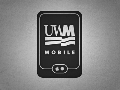 UWM Mobile app symbol brand milwaukee symbol uwm vector