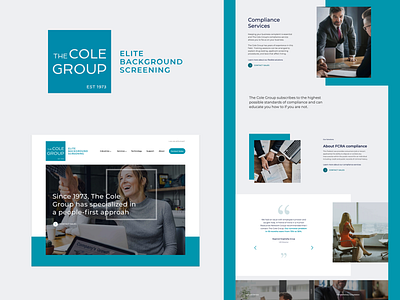 The Cole Group Website branding corporate design digital logo marketing ui ux user interace web web design website
