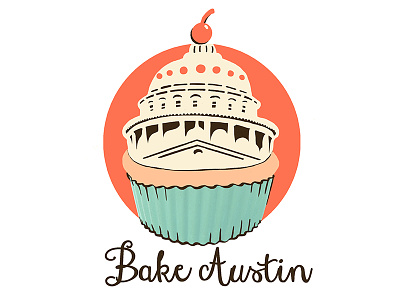 Cupcake Bakery Sticker cupcake logo sticker