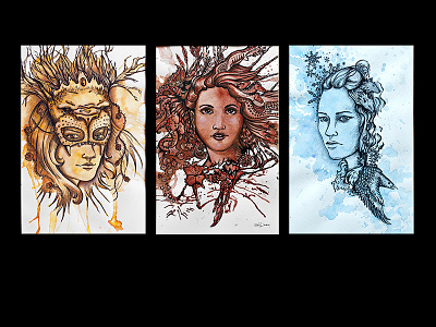 Game of Thrones inspired illustration game of thrones got illustration