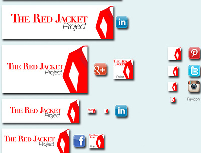 The Red Jacket Project branding icon logo vector web