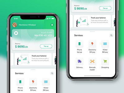 Green Card Banking app