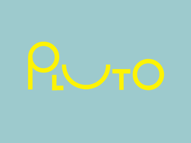 Pluto after effects animated gif