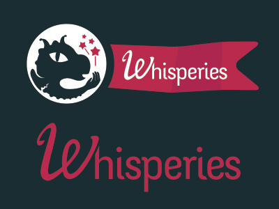 Whisperies logo black logo publishing tales