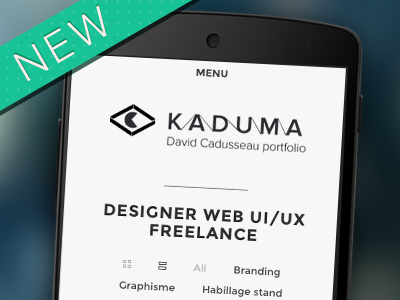 New folio Kaduma.net branding folio freelance mobile new portfolio responsive uiux ux design web webdesigner website