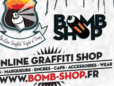 Flyer Bombshop bombshop caps graffiti shop online
