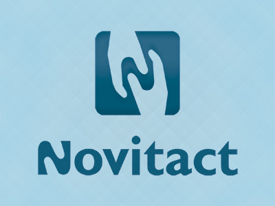 Another version of Novitact logo communication logo mobile sensoriel tactile
