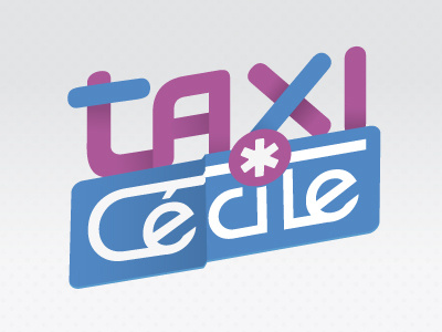Logo Taxi Cécile girl logo medical taxi woman