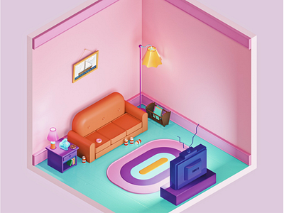 Simpsons Living Room