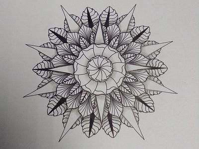 Hand-draw Mandala artph design hand drawn illustration mandala mandalaart tattoo zentangle