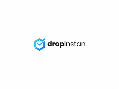DropInstant - Sofware for Dropshipper branding design dropship dropshipper graphic design instant logo minimalism monogram