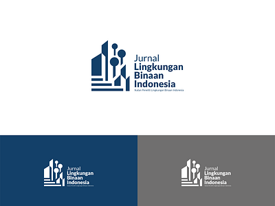 Jurnal Lingkungan Binaan Indonesia architecture branding city design environment graphic design human logo minimalism monogram
