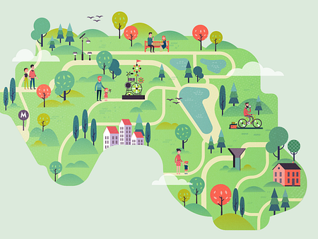 Eco Park Map by Tania Yakunova on Dribbble