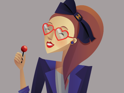 Lollypop Queen beauty face illustration lady lollypop luxury queen vector woman