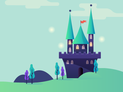 Castle background background castle fairytale game game art illustration ios vector