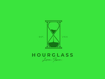 minimal hourglass logo vector illustration design brand identity branding design graphic design hourglass illustration line art logo logo designer logo identity minimal modern simple vector vintage